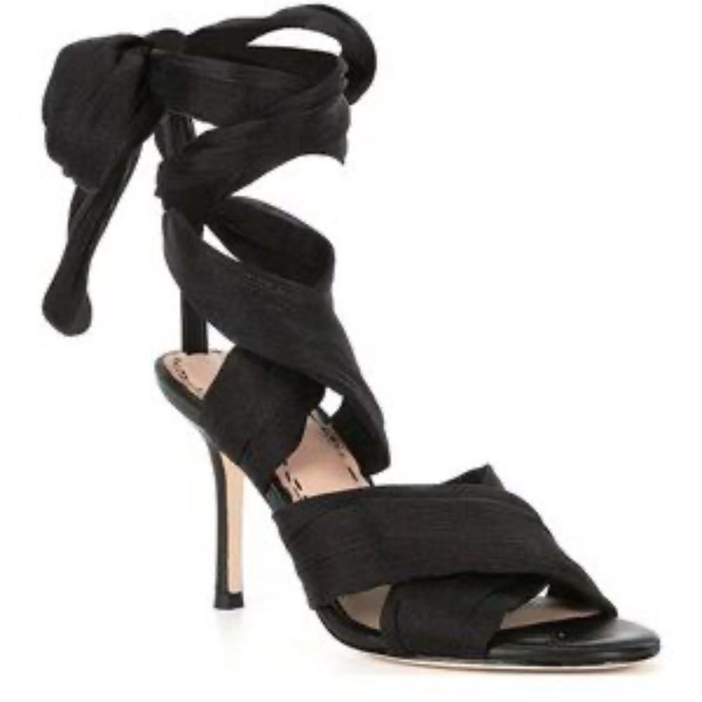 Marchesa‎ Black Strappy Heels